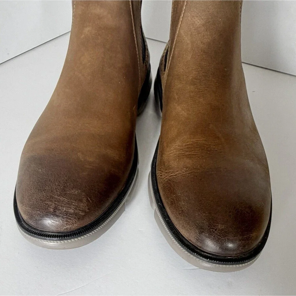 Johnston & Murphy XC4 Tanner Chelsea Boots Brown Oiled Leather Men’s Size 13M